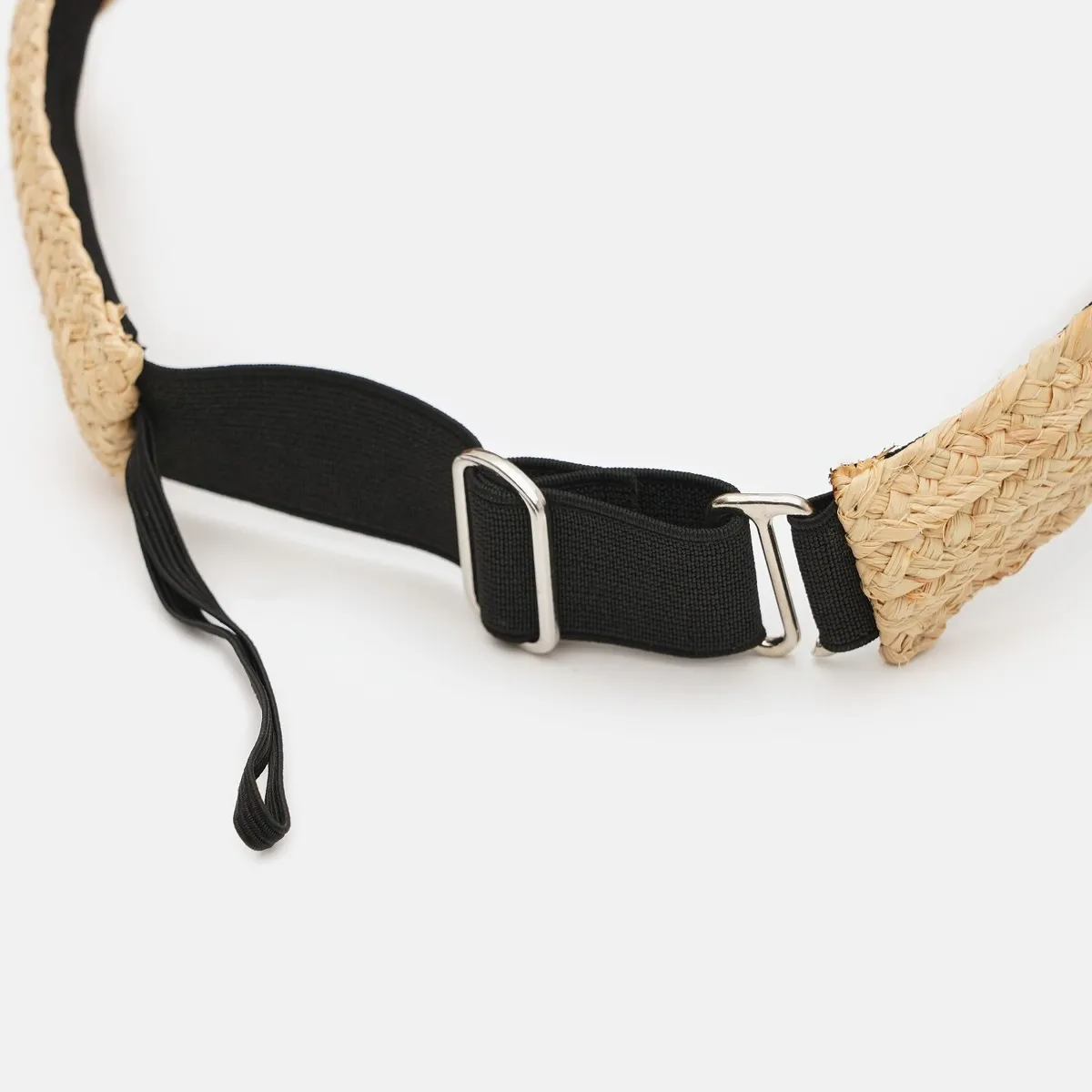 Козырёк соломенный однотонный от солнца Fortune 55-60 Бежевый 