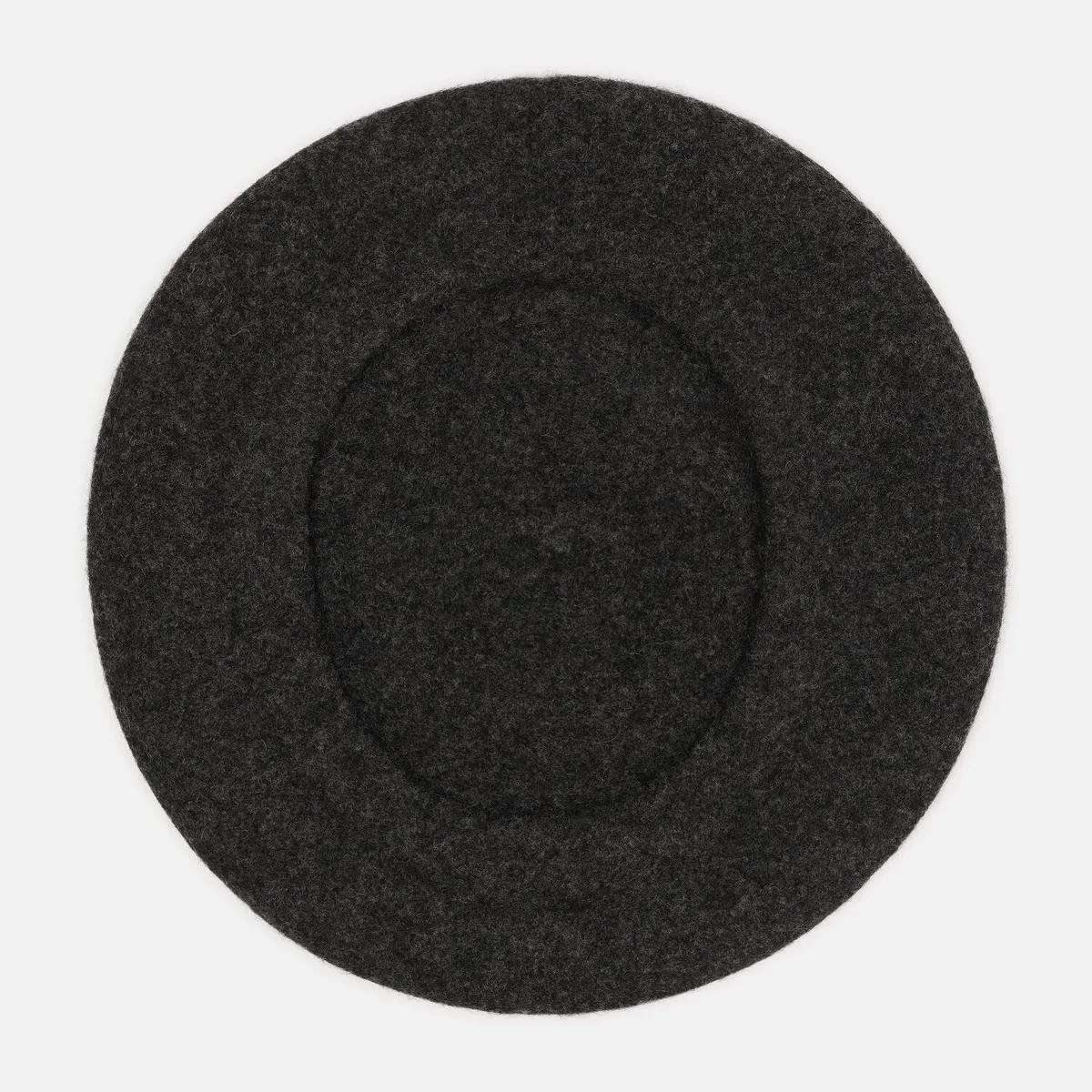 Берет классический однотонный шерстяной 56-58 Fortune Темно-серый 