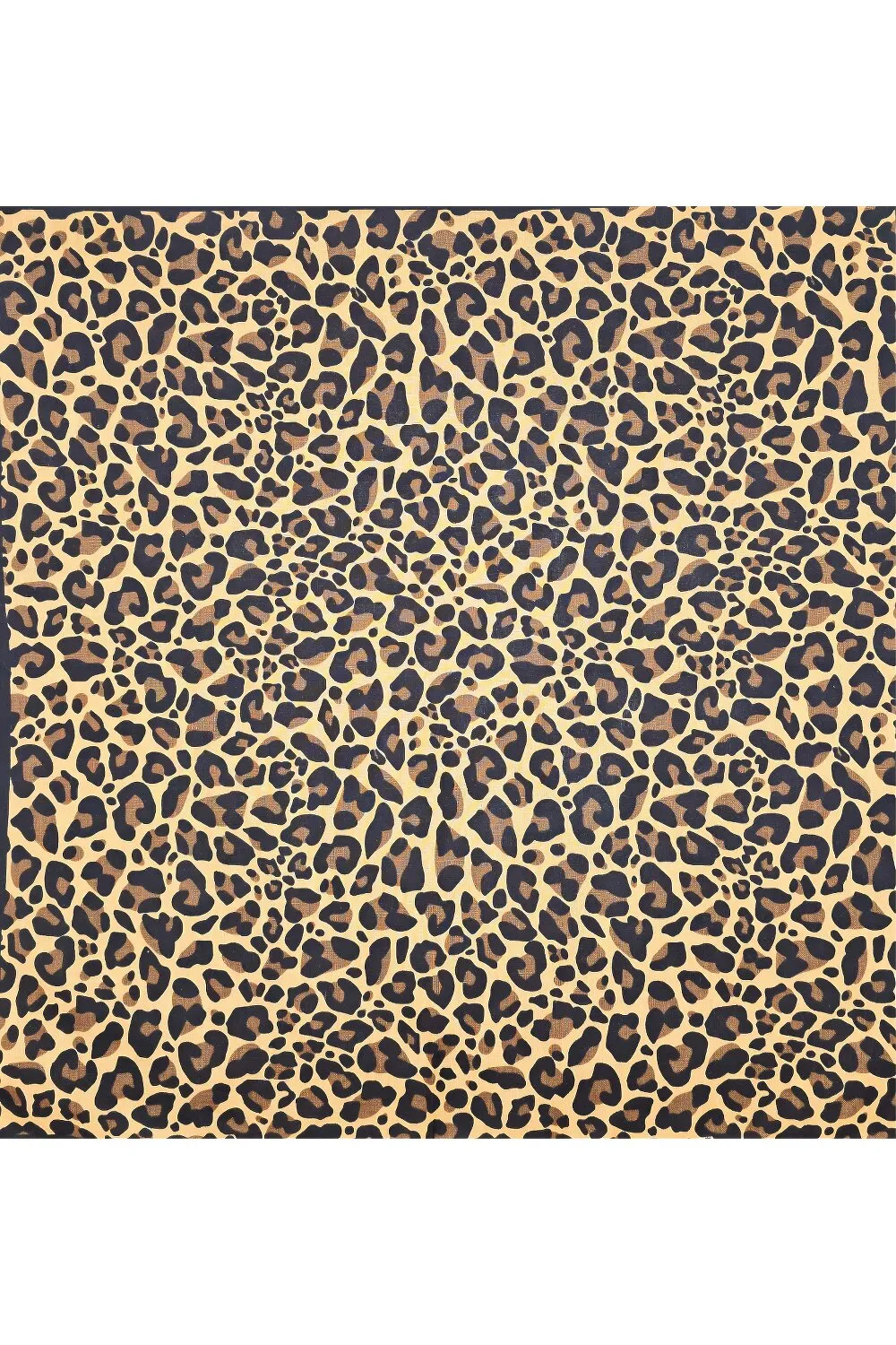Бандана платок повязка Леопард 55х55 Бежевый 13755 