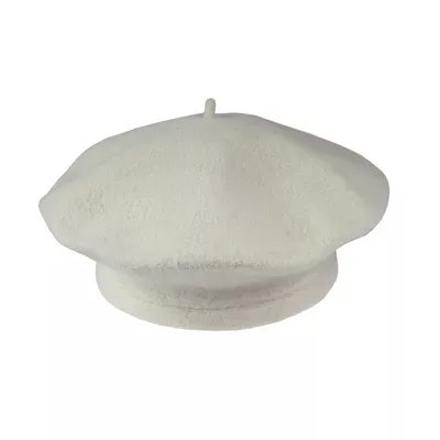 Берет з вовни класичний Flora Tonak 11 Молочний 16293