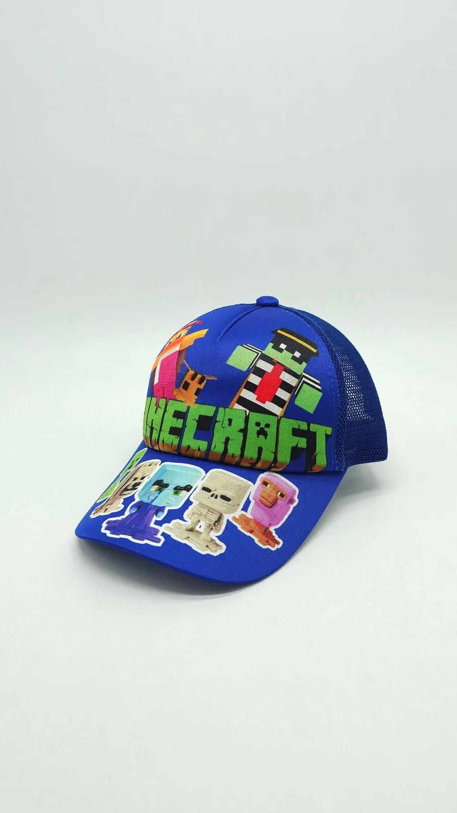 Бейсболка с сеткой и рисунком Minecraft FIGURES 52-55 Электрик 