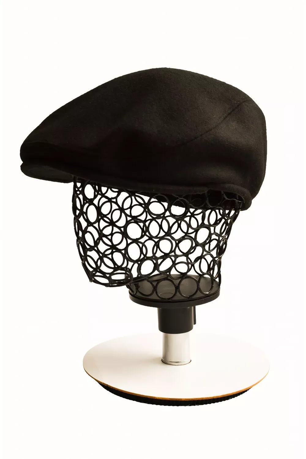 Кепка пряма реглан кашемірова KENT&AVER 56 Чорний 8102 