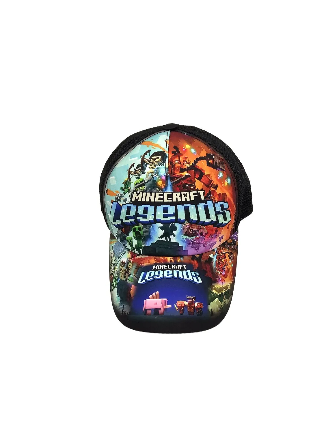 Бейсболка з сіткою та малюнком Minecraft Legends 52-55 Чорний 13824 
