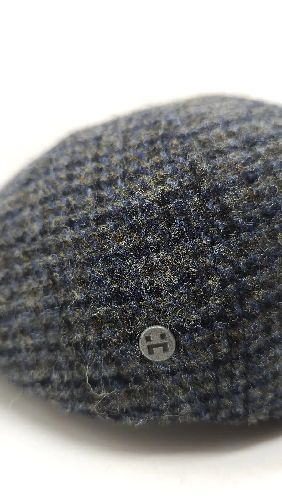 Кепка восьмиклинка вовняна в кольову клітинку 6-LEONARDO HarrisTweed HOOK 56 Темно-сірий HT-C402 