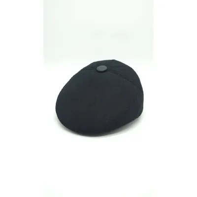 Кепка п’ятиклинка кашемірова 56 Чорний 15790