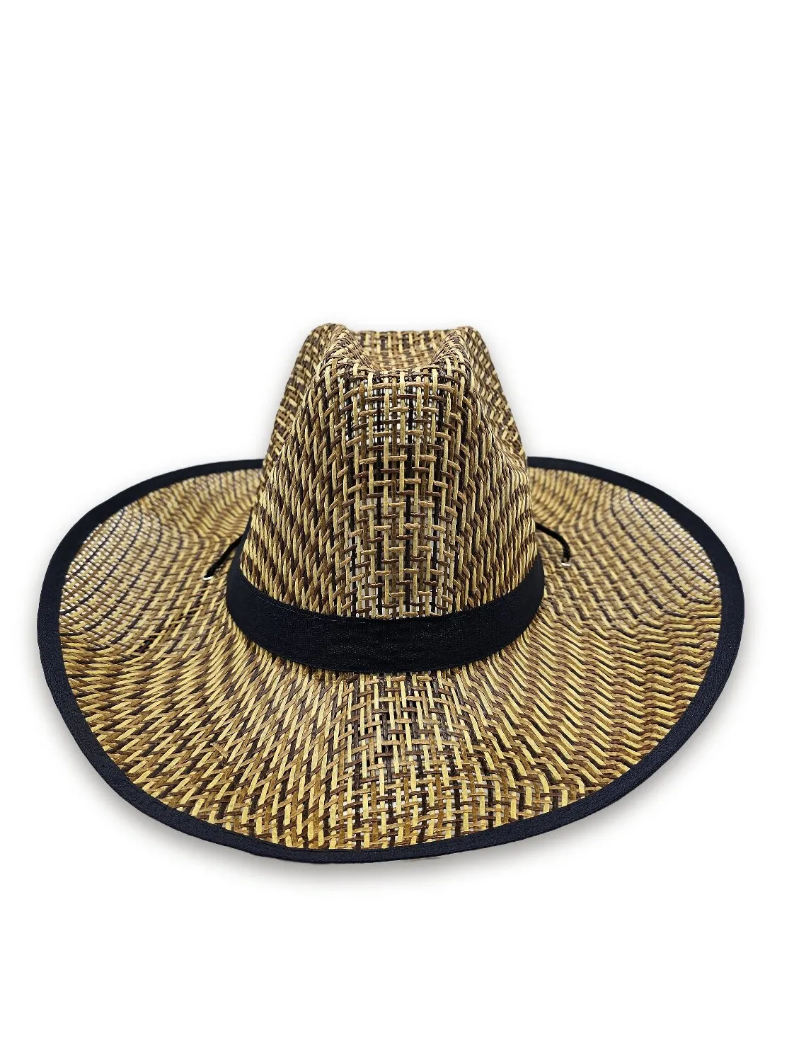 Капелюх ковбойський солом’яний Fortune 57-59 Бежевий з темно-синім 