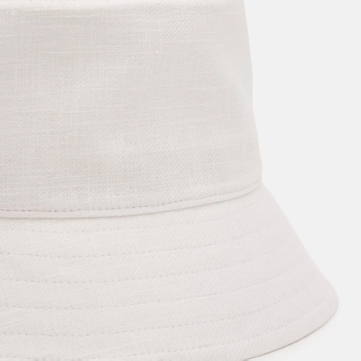 Панама лляна однотонна Bucket Hat Fortune 55-56 Білий 