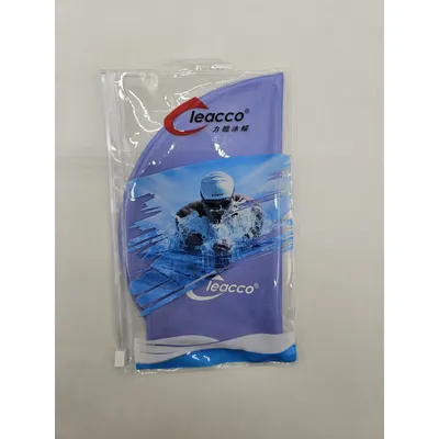 Шапка для плавання силіконова Leacco 55-58 Синій