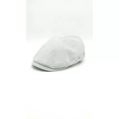 Кепка пряма реглан бавовняна в клітинку Mazur 56 Сірий KP13-G534