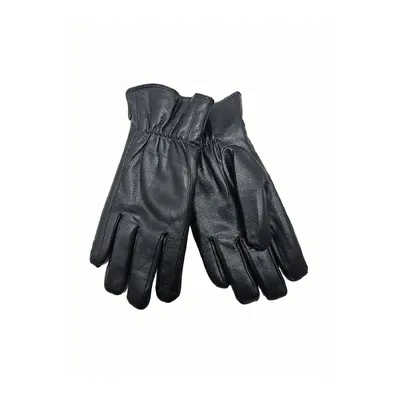 Рукавиці чоловічі з екошкіри однотонні 11 Чорний
