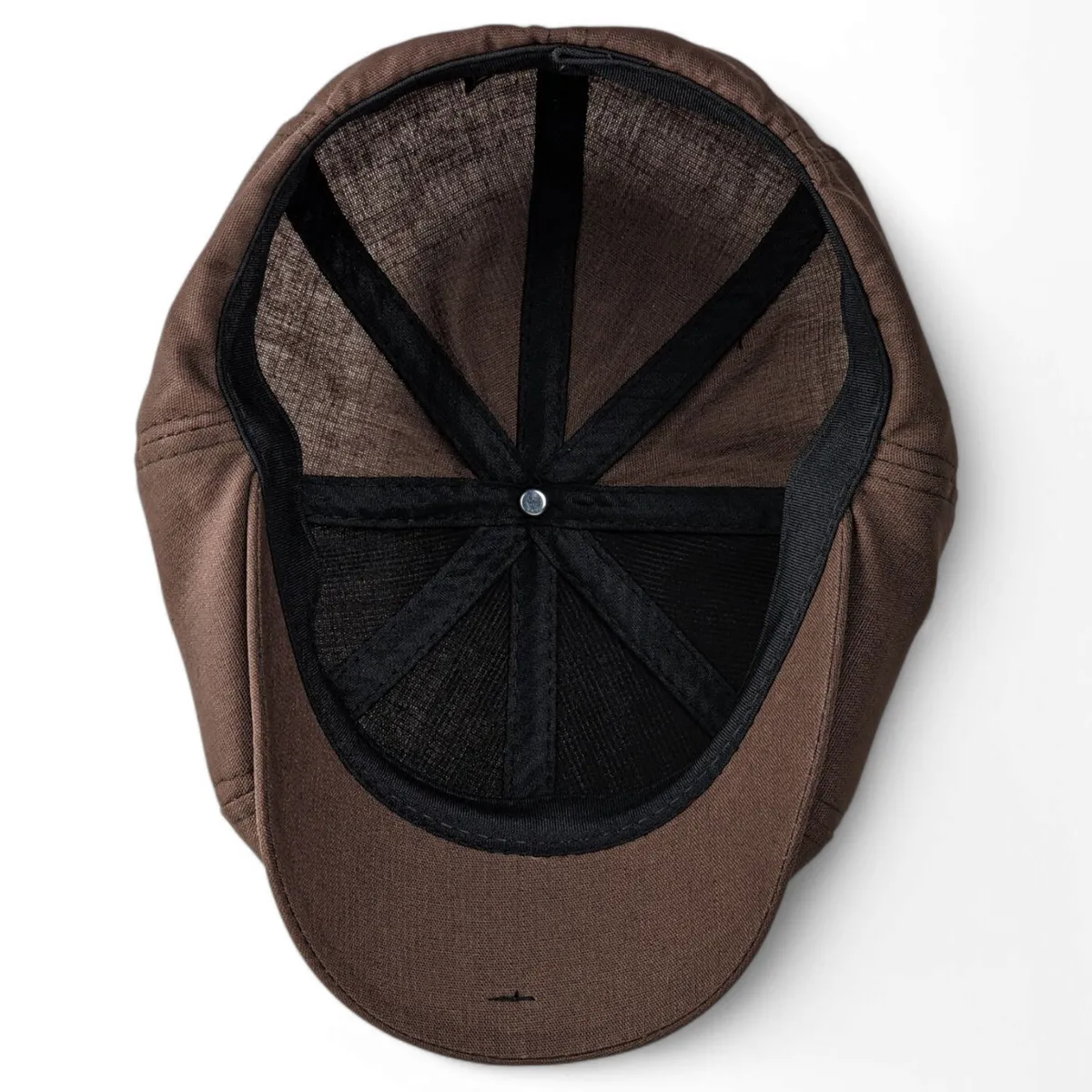 Кепка восьмиклинка хуліганка лляна VladAltex 56 Коричневий 6236-6 