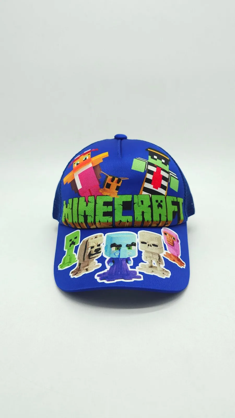 Бейсболка с сеткой и рисунком Minecraft FIGURES 52-55 Электрик 