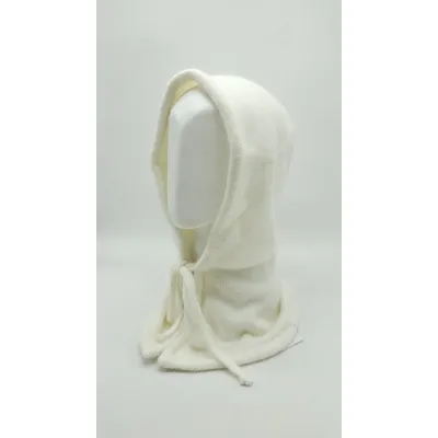 Капор капюшон ангоровий з блискавкою ОРЛЕАН Malisa 54-60 Білий