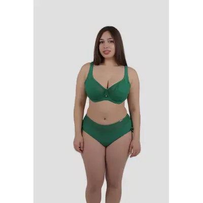 Купальник раздельный с косточкой и сеткою 2567 RivageLine 80D/44 Зеленый 12264