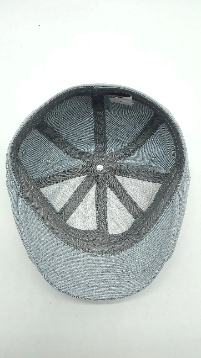 Кепка восьмиклинка бавовняна на ніжці однотонна Mazur 56 Сірий XP10-KP19 