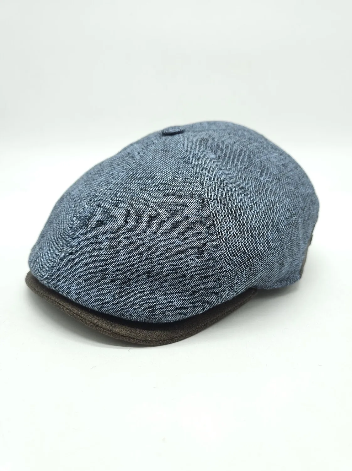 Кепка шестиклинка льняная на резинке 6-ARVIN HOOK L/60-61 Синий DENIM 
