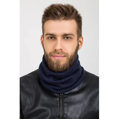 Снуд однотонний дрібної в’язки Tony Buff Cascona one size Джинсовий