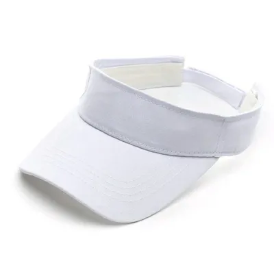Козирок дашок тенісний однотонний від сонця 55-59 Білий