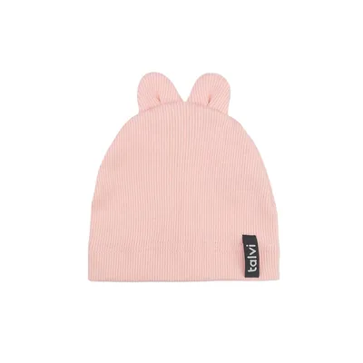 Шапка трикотажна з вушками Зайка Talvi 40-42 Світло-рожевий 14665