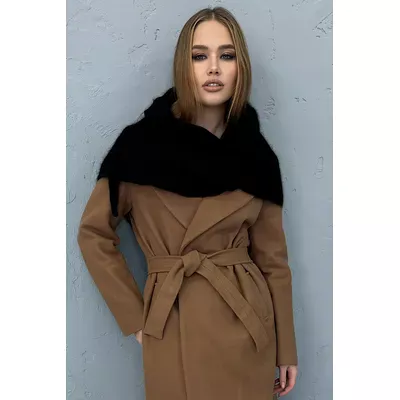 Косинка бактус шалик ангорова Margot Cascona one size Чорний