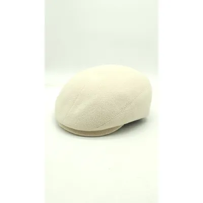 Кепі кашемірове Flat Cap 56-58 Топлене молоко