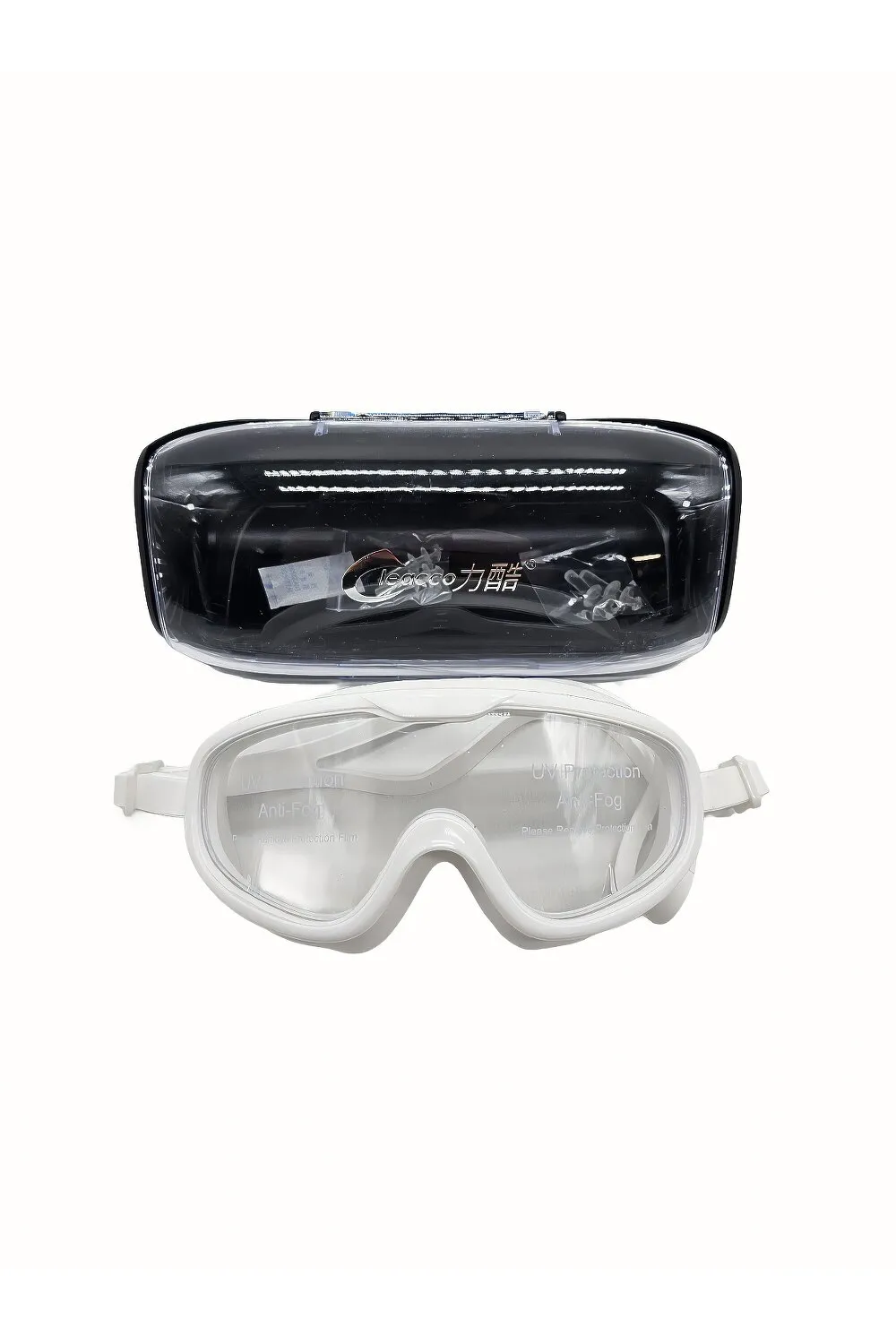 Очки маска для плавания Leacco one size Белый SG2001 