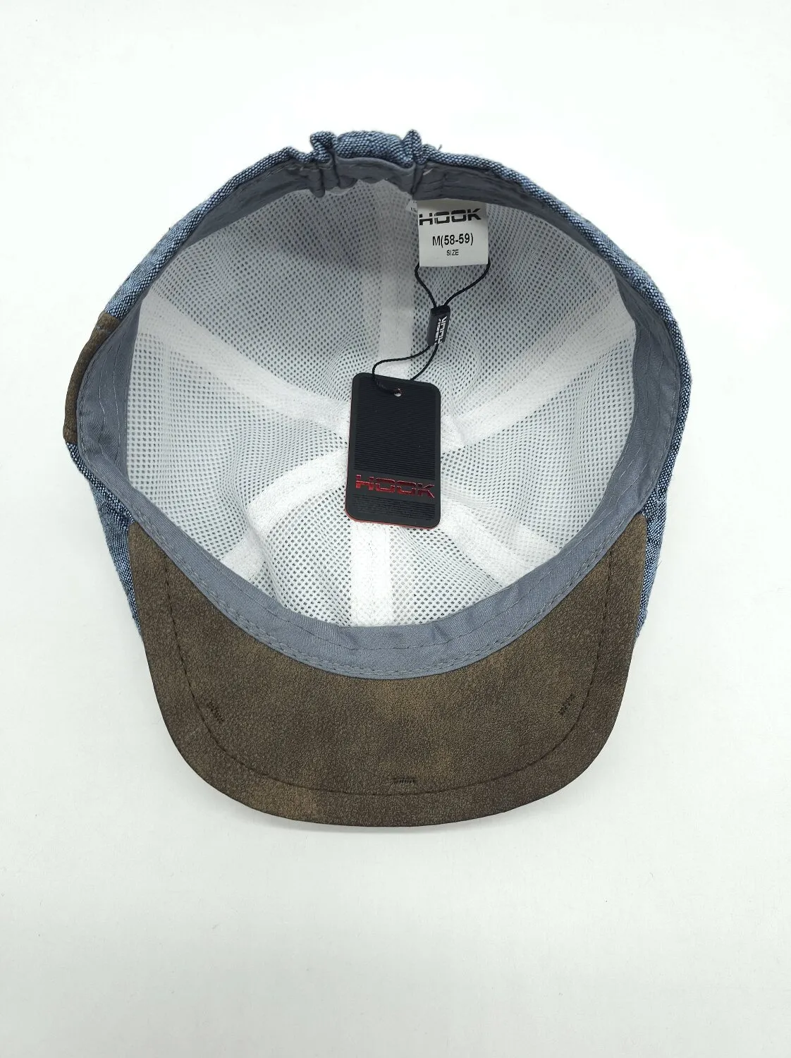 Кепка шестиклинка льняная на резинке 6-ARVIN HOOK L/60-61 Синий DENIM 