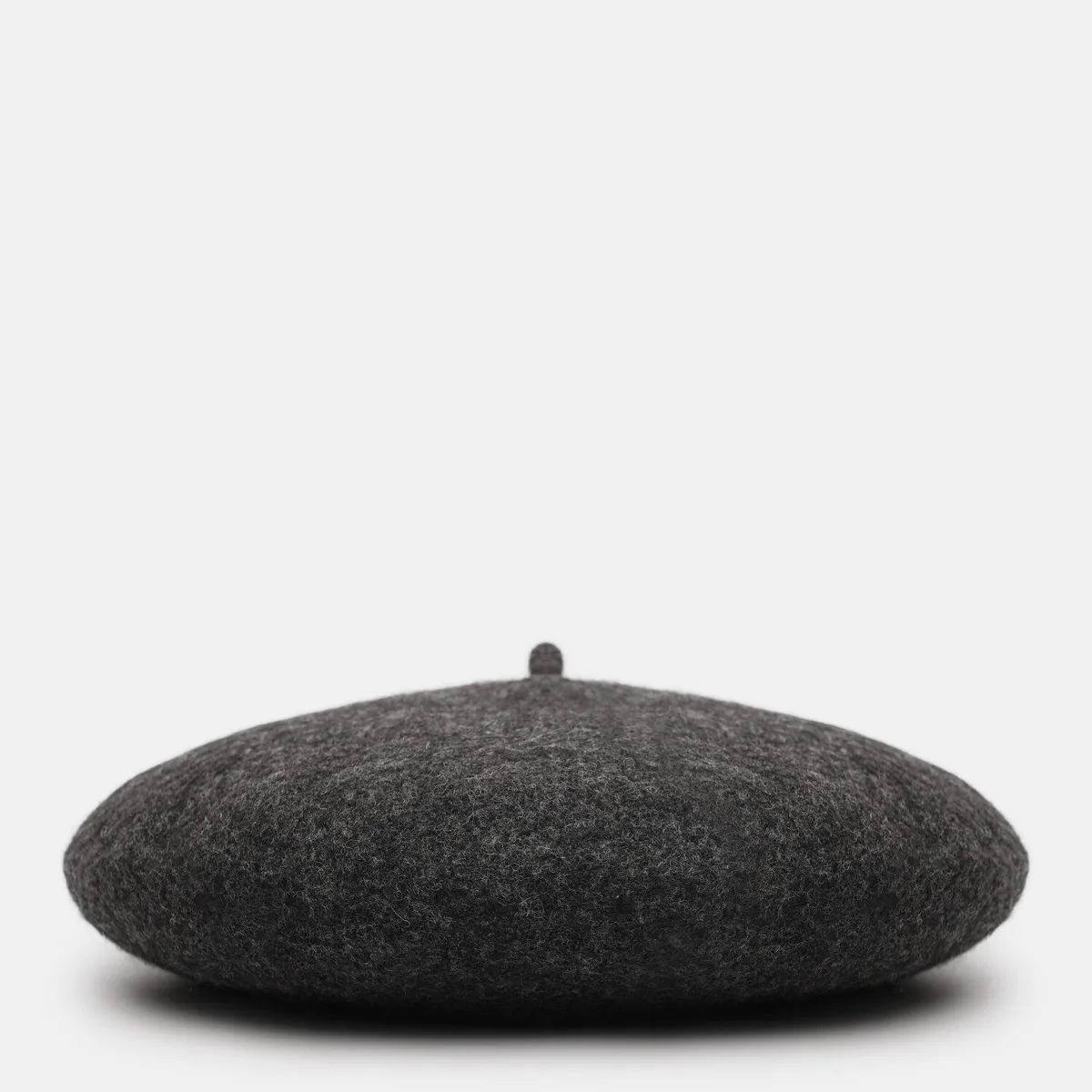 Берет классический однотонный шерстяной 56-58 Fortune Темно-серый 