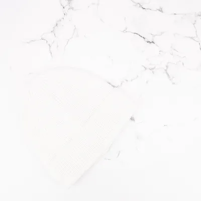 Шапка базова в’язана одинарна з відворотом Чойсі Talvi 44-46 Білий