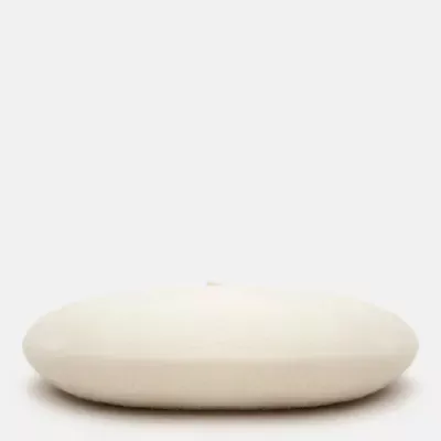 Берет класичний однотонний вовняний 56-58 Fortune Молочний