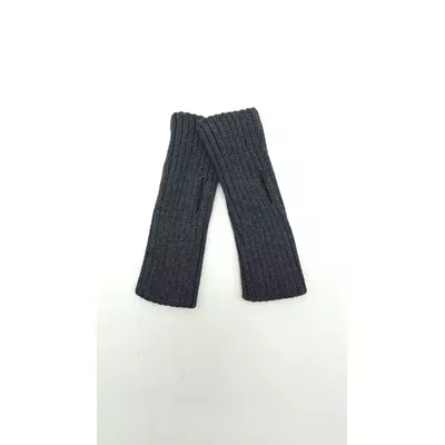 Перчатки митенки женские одинарные вязаные Фортуна Glory Kids one size Антрацит