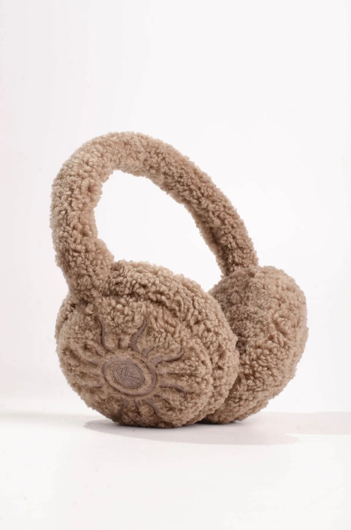 Навушники хутряні TEDDY з візерунком ДРЕВО 888-89 KENT&AVER one size Кава 