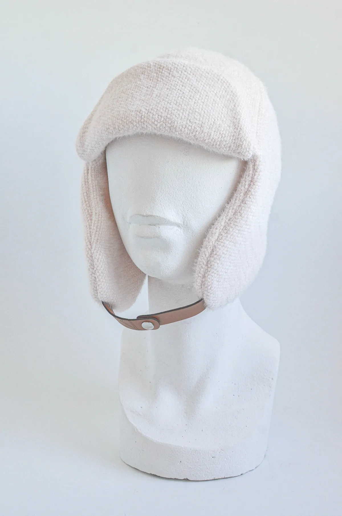 Ушанка ангоровая на застёжку 0802 KENT&AVER 56-58 Бежевый 11322 