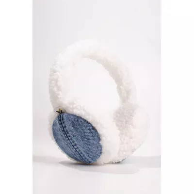 Навушники TEDDY з денім з 0220-4 KENT&AVER one size Білий з синім