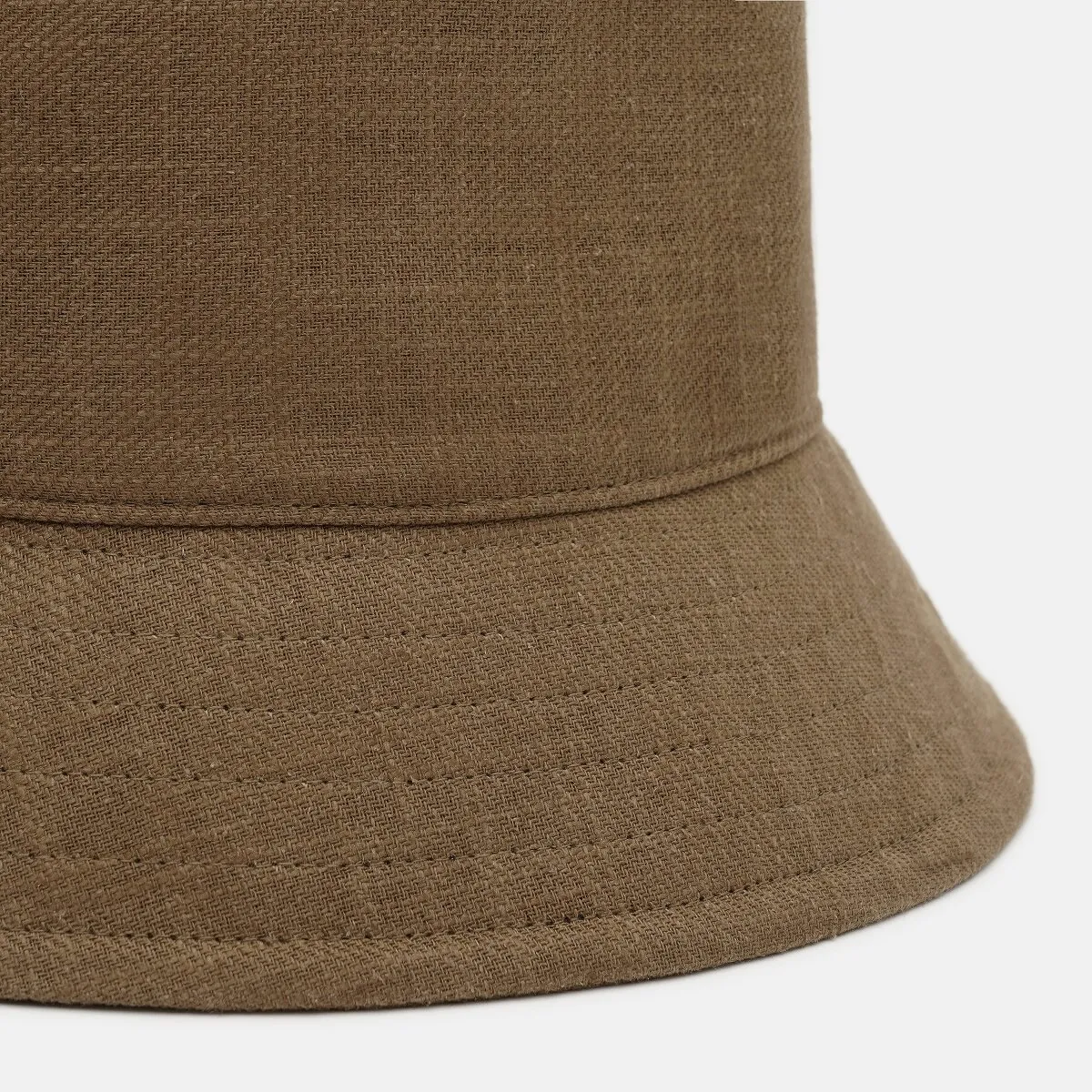 Панама лляна однотонна Bucket Hat Fortune 55-56 Коричневий 