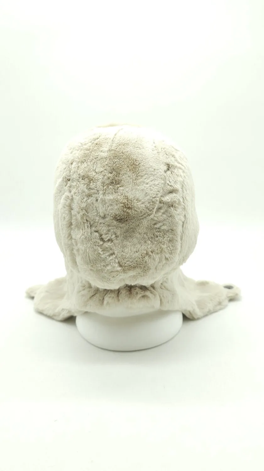 Вушанка хутряна на застібку 55-58 Топлене молоко 