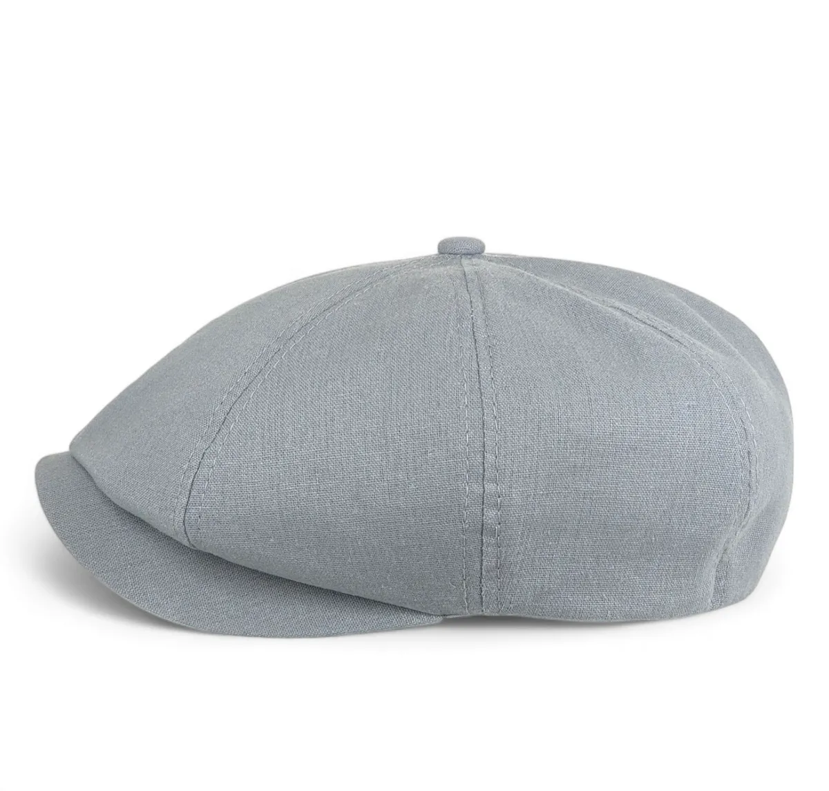 Кепка восьмиклинка хуліганка лляна VladAltex 56 Сірий 204-6 