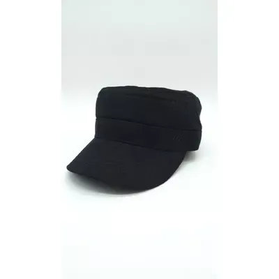 Кепка німка бавовняна однотонна Mazur XL/59-60 Чорний NK4-KO1
