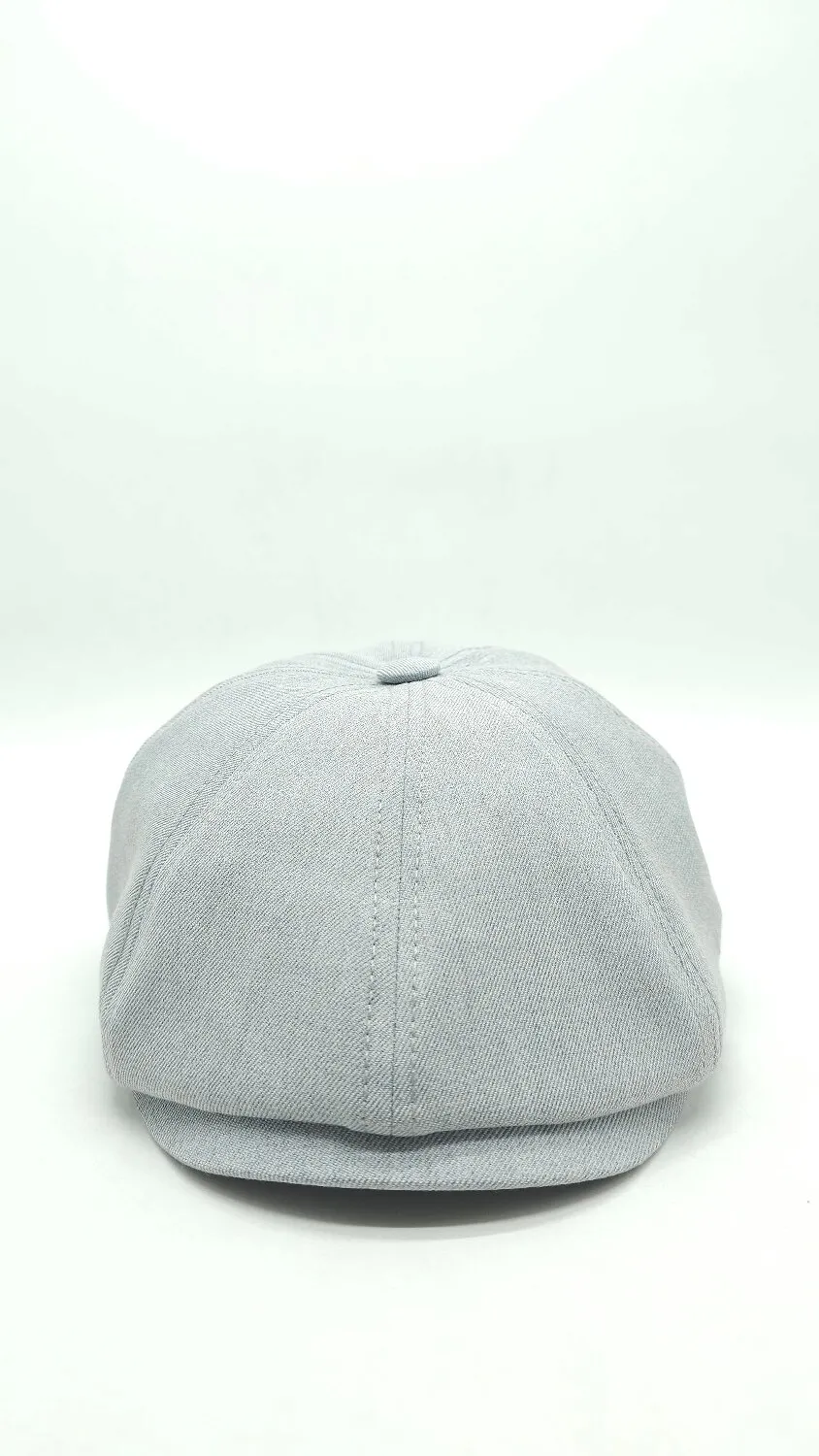 Кепка восьмиклинка бавовняна на ніжці однотонна Mazur 56 Сірий XP10-KP19 