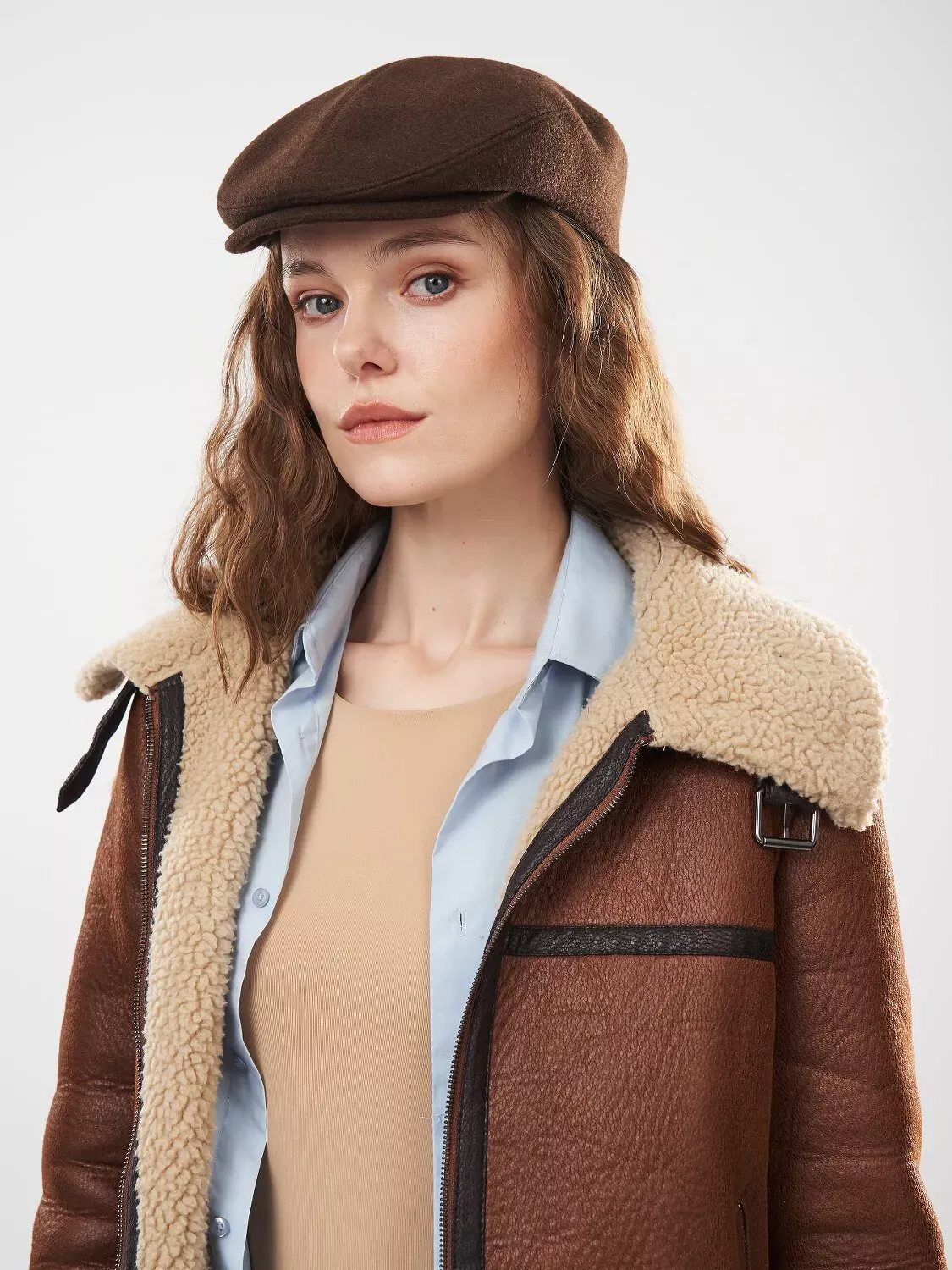 Кепі кашемірове Flat Cap Fortune 55-57 Шоколад 