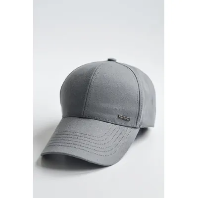 Бейсболка класична однотонна Пірсинг KENT&AVER 55-56 Сірий 03110