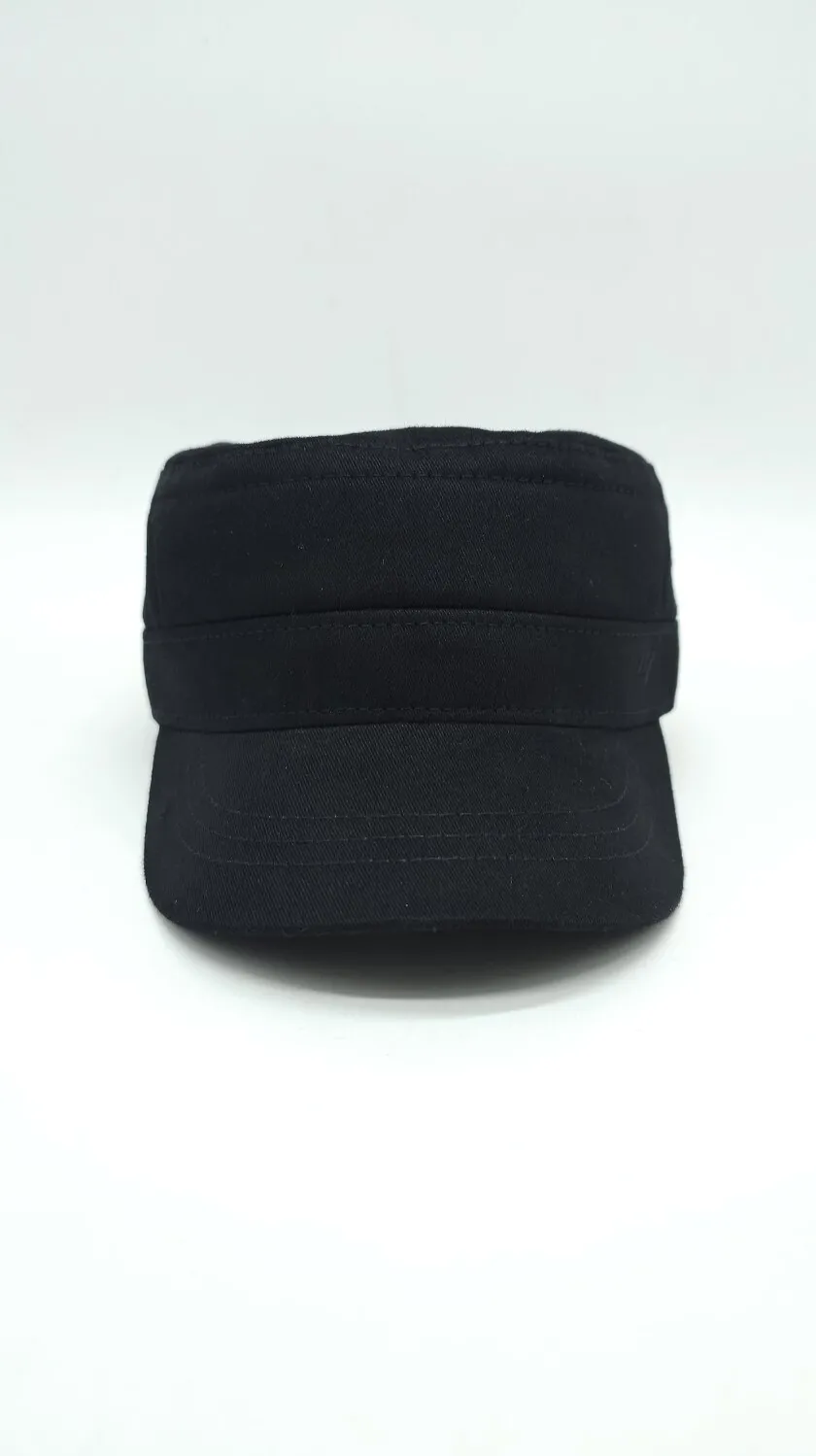 Кепка німка бавовняна однотонна Mazur S/55-56 Чорний NK4-KO1 