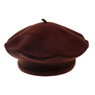 Берет з вовни класичний Flora Tonak 11 Коричневий 19049