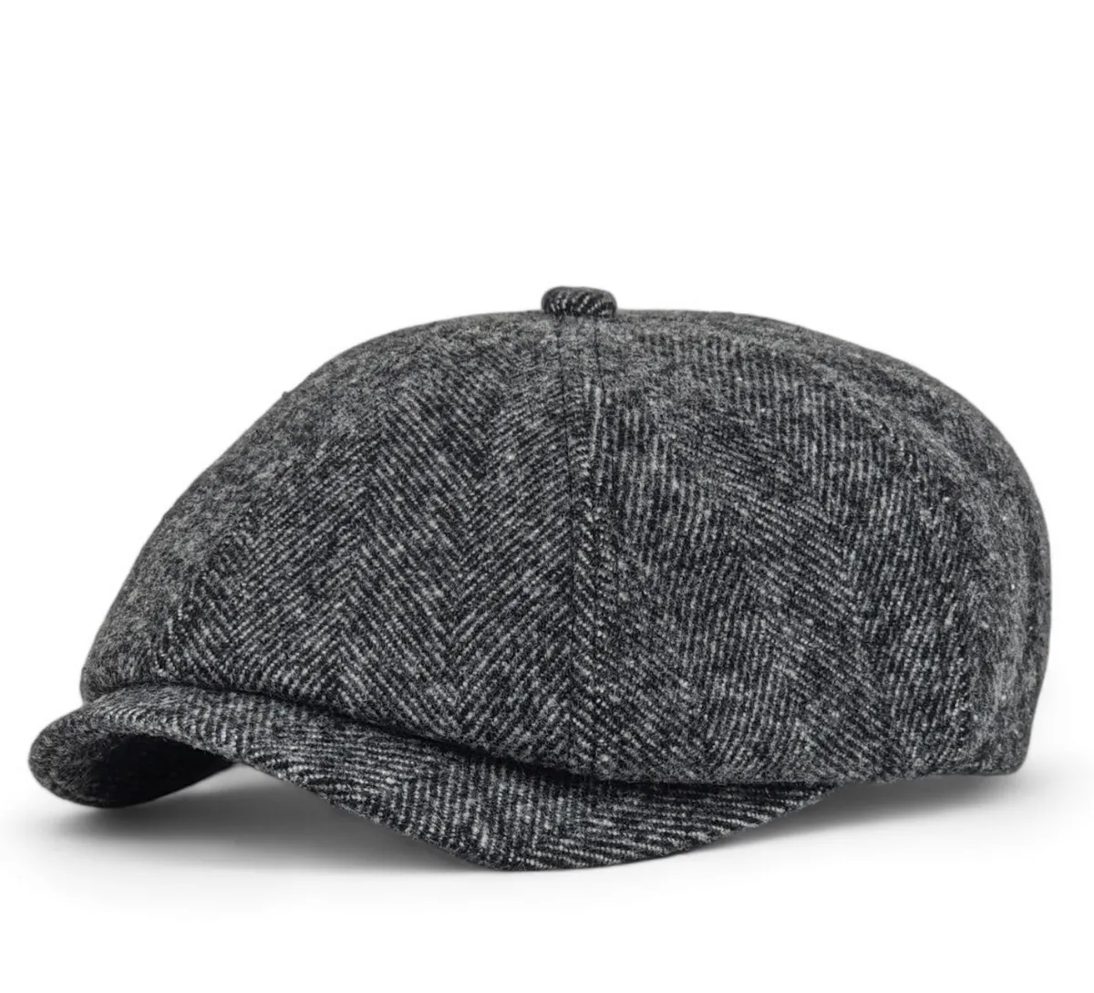 Кепка восьмиклинка хуліганка кашемірова в ялинку VladAltex 56 Темно-сірий 154-46 