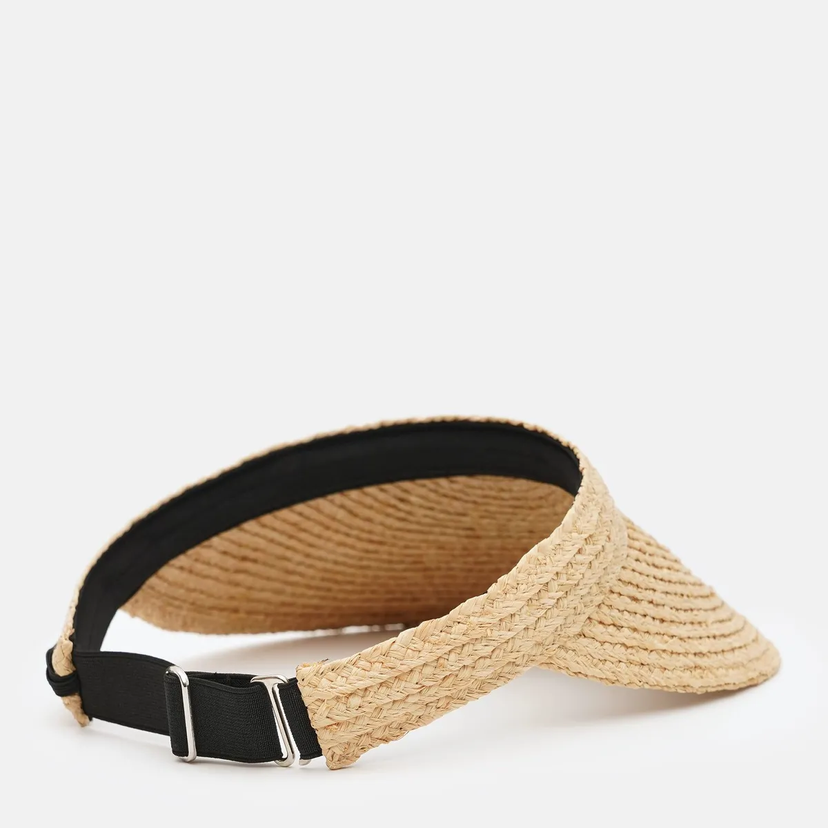 Козырёк соломенный однотонный от солнца Fortune 55-60 Бежевый 