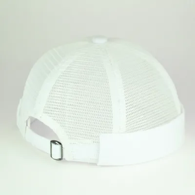 Кепка без козирка феска докер з сіткою VladAltex 53-54 Білий 17-14-10