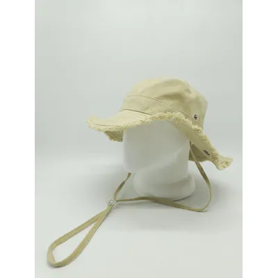 Панама ковбойка з широкими полями регулюванням та бахромою 55-58 Пісочний 17382