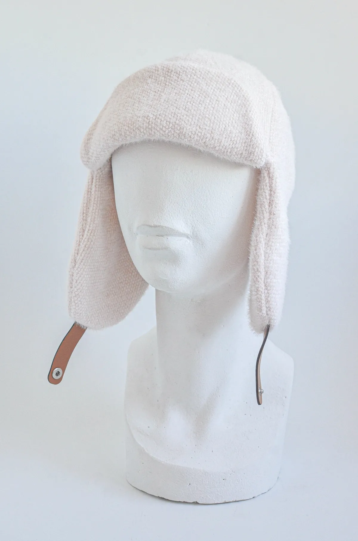 Ушанка ангоровая на застёжку 0802 KENT&AVER 56-58 Бежевый 11322 