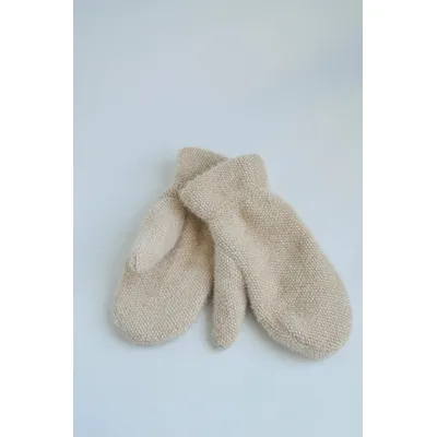 Рукавиці варежки ангорові KENT&AVER one size Топлене молоко 0222