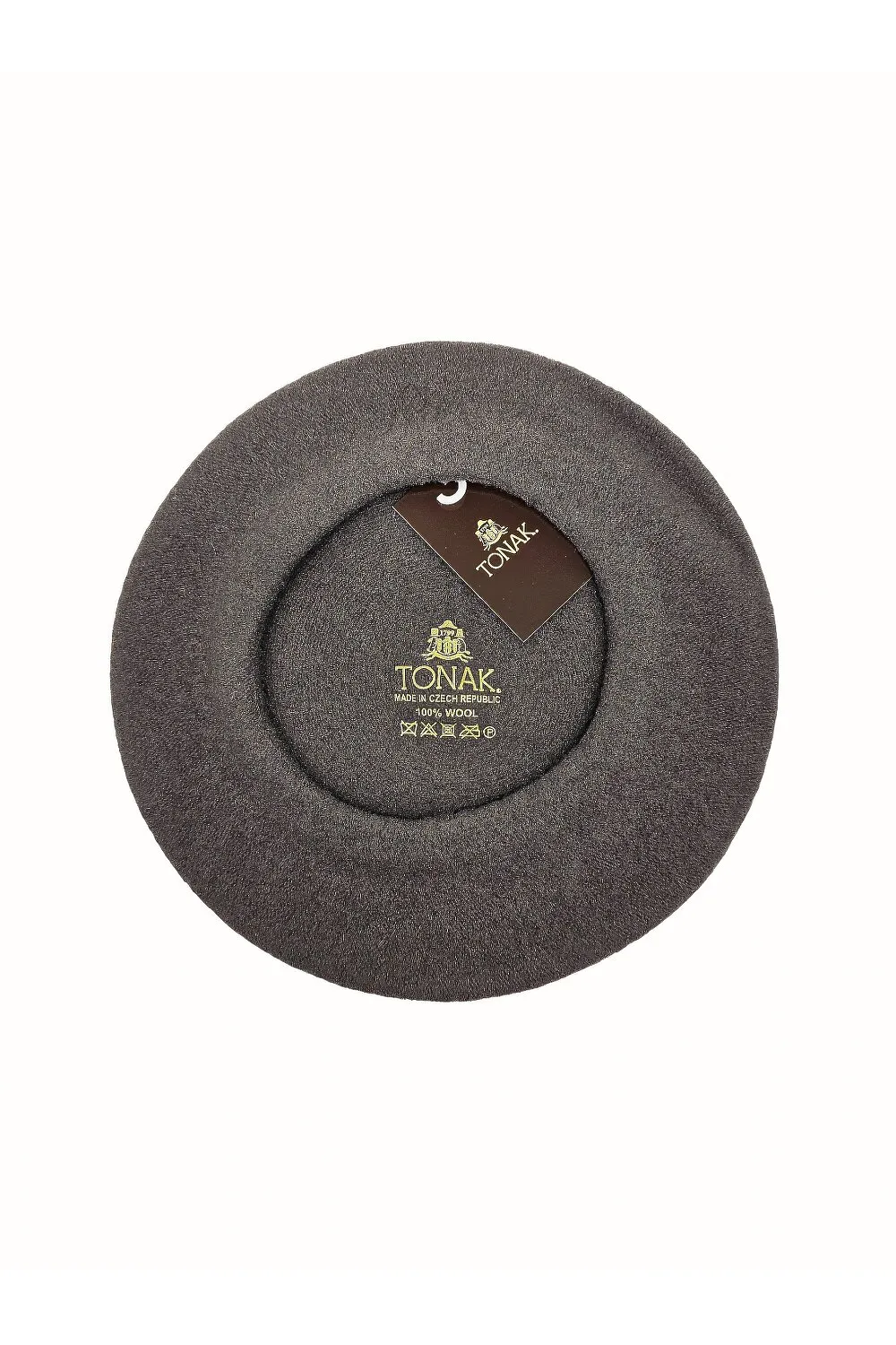 Берет з вовни класичний Flora Tonak 11 Темно-коричневий 15354 